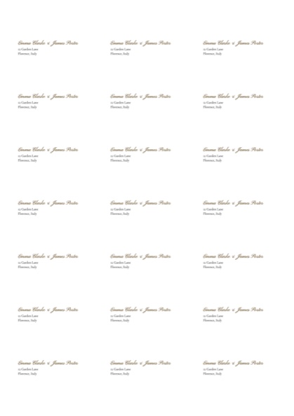 Address Labels