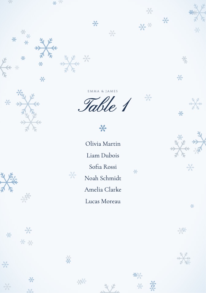 Table Guest Cards